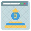 Bitcoin Kryptowahrung Digitales Geld Icon