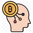Bitcoin Mind Cryptocurrency Icon