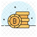 Bitcoin Cryptocurrency Coins Icon