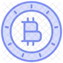 Bitcoin Duotone Line Icone Icon
