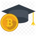 Bitcoin Education School Icon