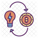 Idea Bitcoin Bitcoin Idea Creative Bitcoin Idea Icon