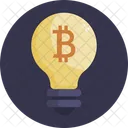 Bitcoin Bulb Light Icon