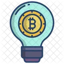 Bitcoin Idea Bitcoin Creative Bitcoin Idea Icon