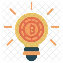 Bitcoin Idea Concept Light Icon