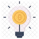 Bitcoin Cryptocurrency Idea Icon