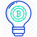 Bitcoin Idea Bitcoin Creative Bitcoin Idea Icon