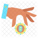Bitcoin In Hand  Icon