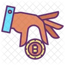 Pick Bitcoin Bitcoin In Hand Bitcoin Icon