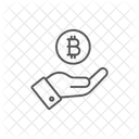 Bitcoin In Hand Bitcoin Cryptocurrency Icon