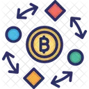 Bitcoin In Process Bitcoin Mining Bitcoin Transaction Icon