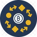 Bitcoin In Process Bitcoin Mining Bitcoin Transaction Icon