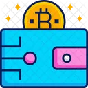 Bitcoin In Purse  Icon