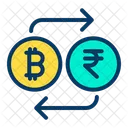 Bitcoin in rupie  Icon