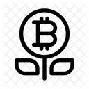 Bitcoin Increase Growth Icon