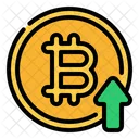 Bitcoin increase  Icon