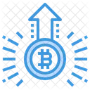 Bitcoin Increase Value  Icon