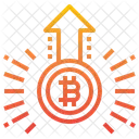 Bitcoin Increase Value Bitcoin Increase Icon