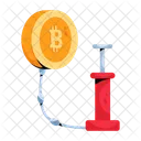 Bitcoin Inflation Crypto Inflation Inflation Balloon アイコン