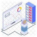 Bitcoin Infografiken Blockchain Analyse Bitcoin Statistiken Symbol