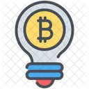 Bitcoin Bulb Cryptocurrency Icon
