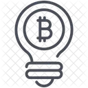 Bitcoin Bulb Cryptocurrency Icon