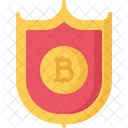 Shield Protection Bitcoin Icon