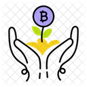 Bitcoin Growth Crypto Growth Bitcoin Investment Icon