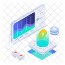 Bitcoin Investment Cryptocurrency Fintech Icon