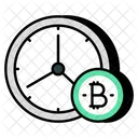 Bitcoin Investment Time Time Is Money Crypto Icon