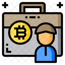 Bitcoin Investor Investor Finance Icon