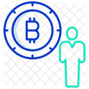 Business Bitcoin Investor Broker Icon