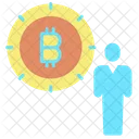 Business Bitcoin Investor Broker Icon