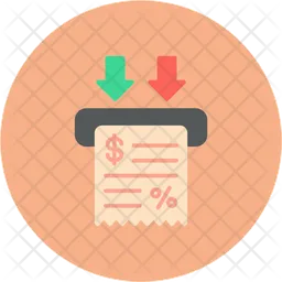 Bitcoin invoice  Icon