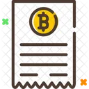 Invoice Bitcoin Invoice Bitcoin Receipt Icon