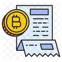 Bitcoin Invoice  Icon