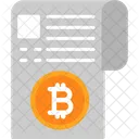 Bitcoin Invoice Bitcoin Invoice Icon