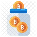 Bitcoin Jar Cryptocurrency Box Crypto Icon