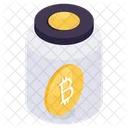 Bitcoin Jar Cryptocurrency Box Crypto Symbol