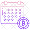 Bitcoin-Kalender  Symbol