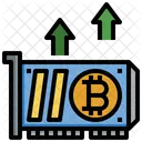 Bitcoin Karte Grafikkarte GPU Symbol