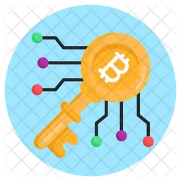 Bitcoin Key  Icon