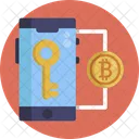 Bitcoin Blockchain Key Icon