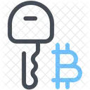 Bitcoin Key Bitcoin Digital Key Icon