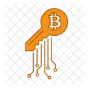 Bitcoin Key Digital Key Secure Bitcoin Icon