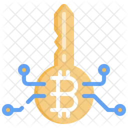 Bitcoin Key  Icon
