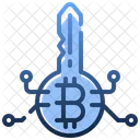 Key Bitcoin Cryptocurrency Icon