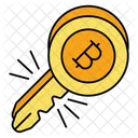 Bitcoin Key Bitcoin Cryptocurrency Icon