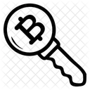 Bitcoin Key  Icon