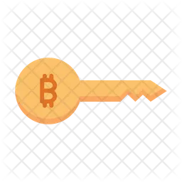 Bitcoin Key  Icon